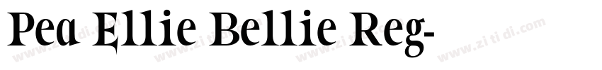 Pea Ellie Bellie Reg字体转换